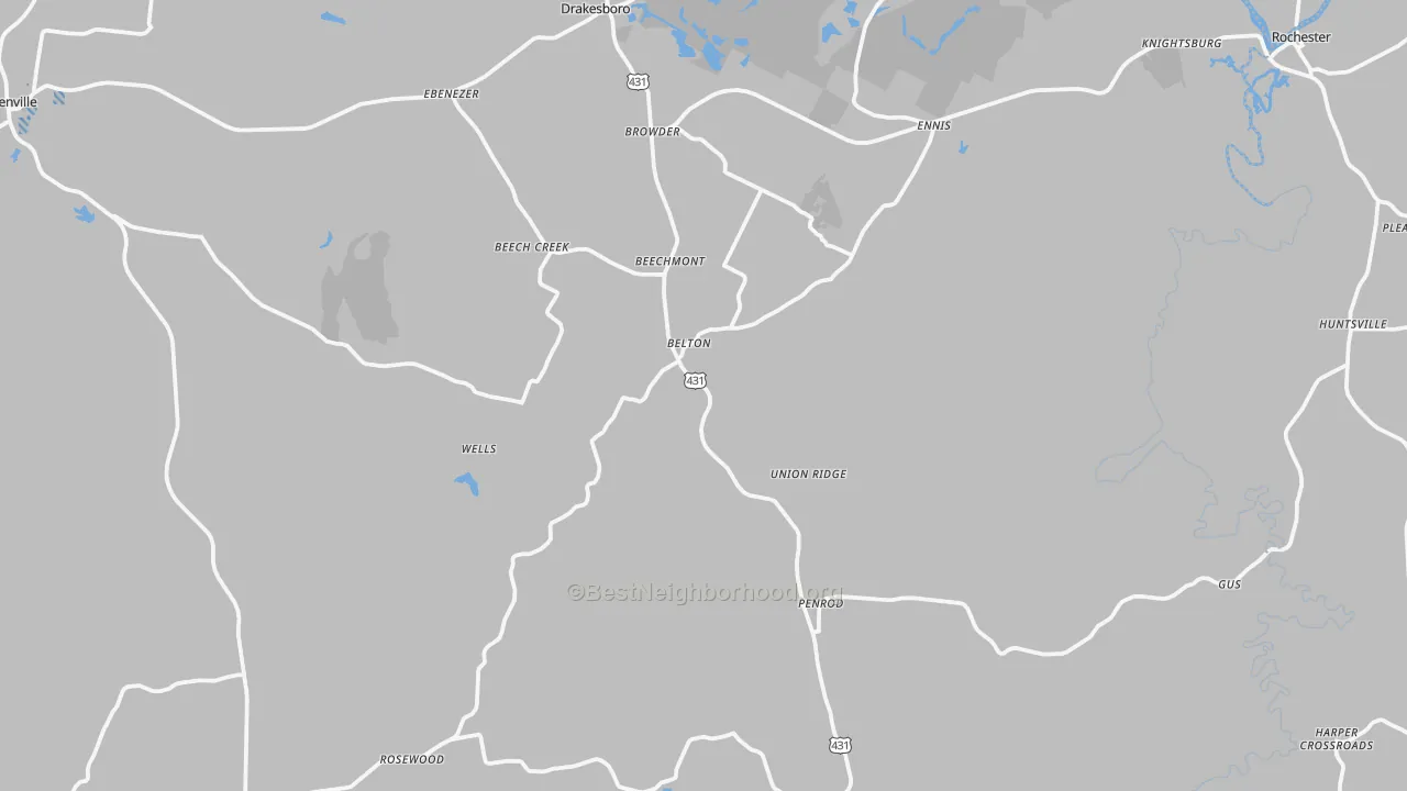 Transit Grade map of Belton, KY