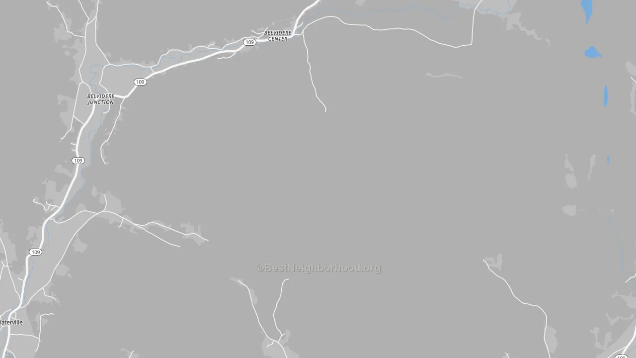 Transit Grade map of Belvidere Center, VT