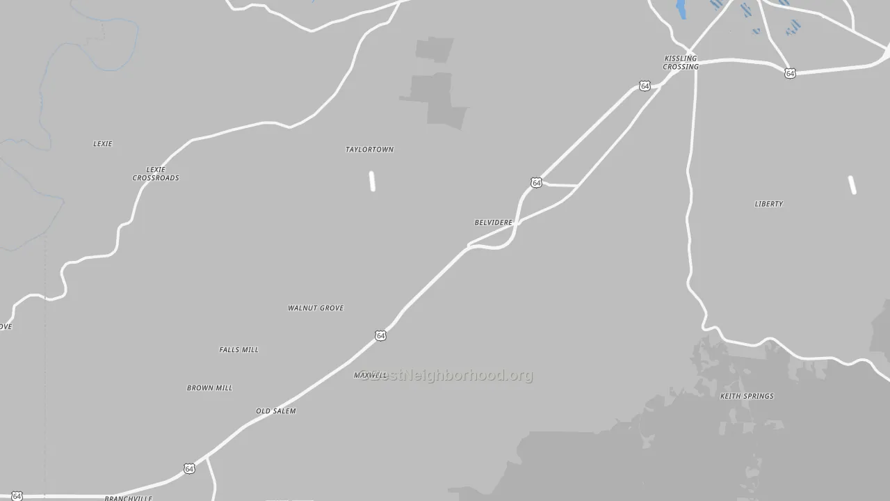 Transit Grade map of Belvidere, TN