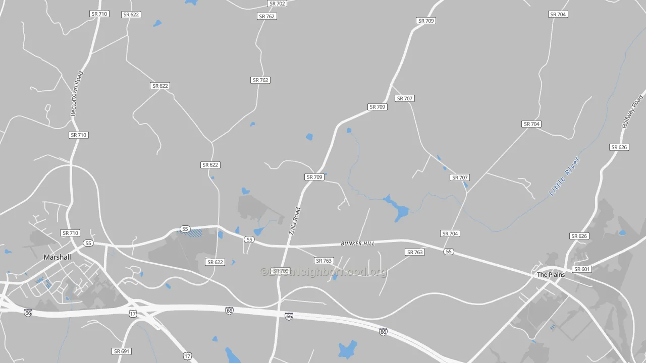 Transit Grade map of Belvoir, VA
