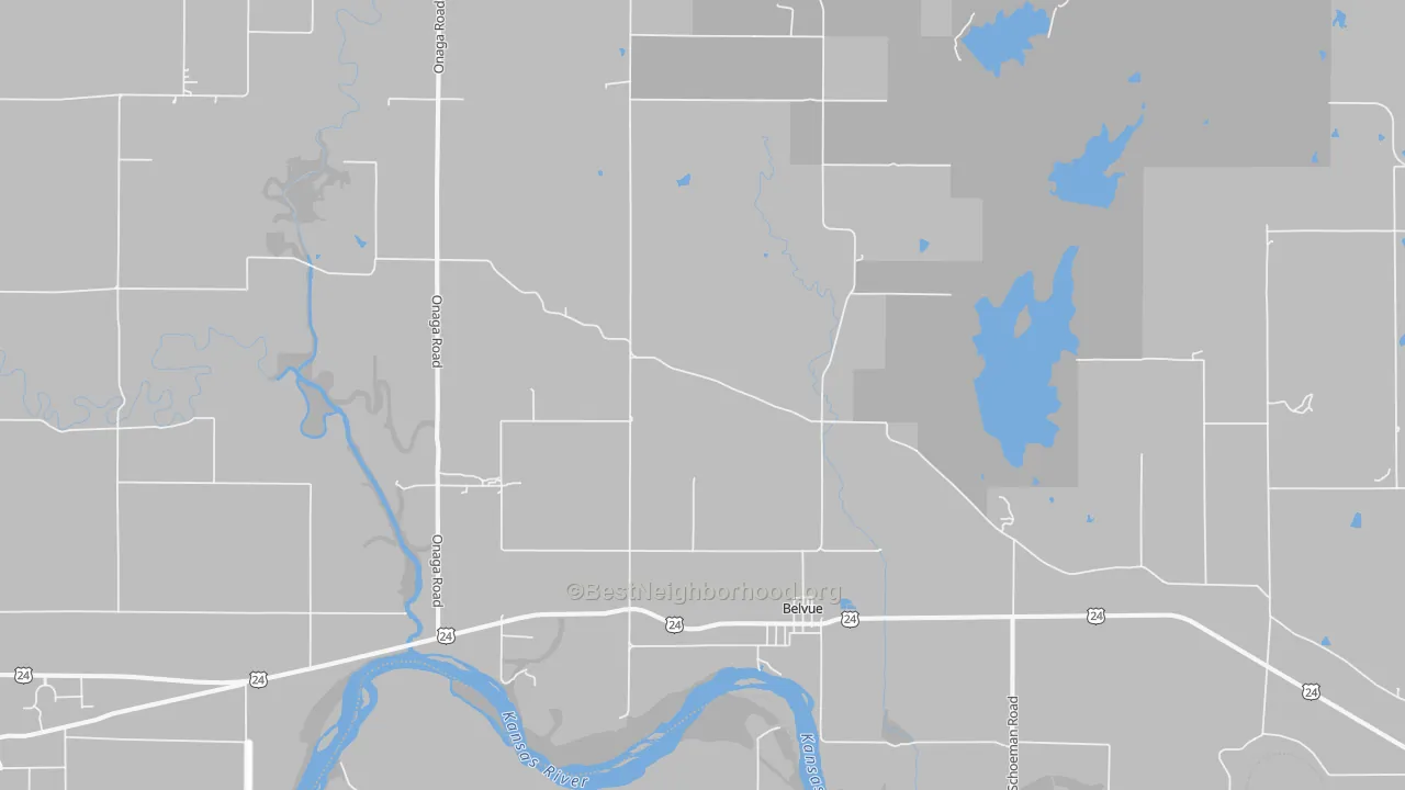 Transit Grade map of Belvue, KS