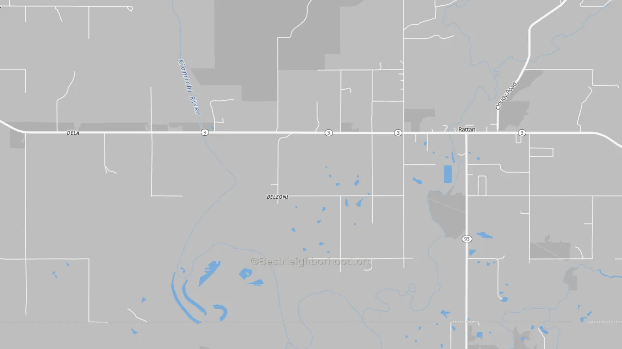 Transit Grade map of Belzoni, OK