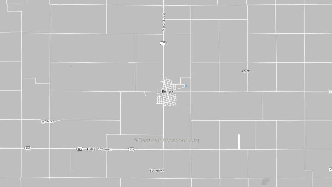 Transit Grade map of Bement, IL