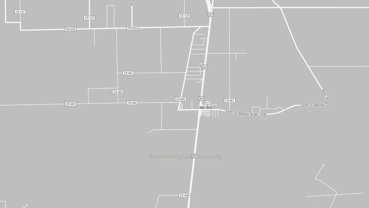 Transit Grade map of Ben Bolt, TX