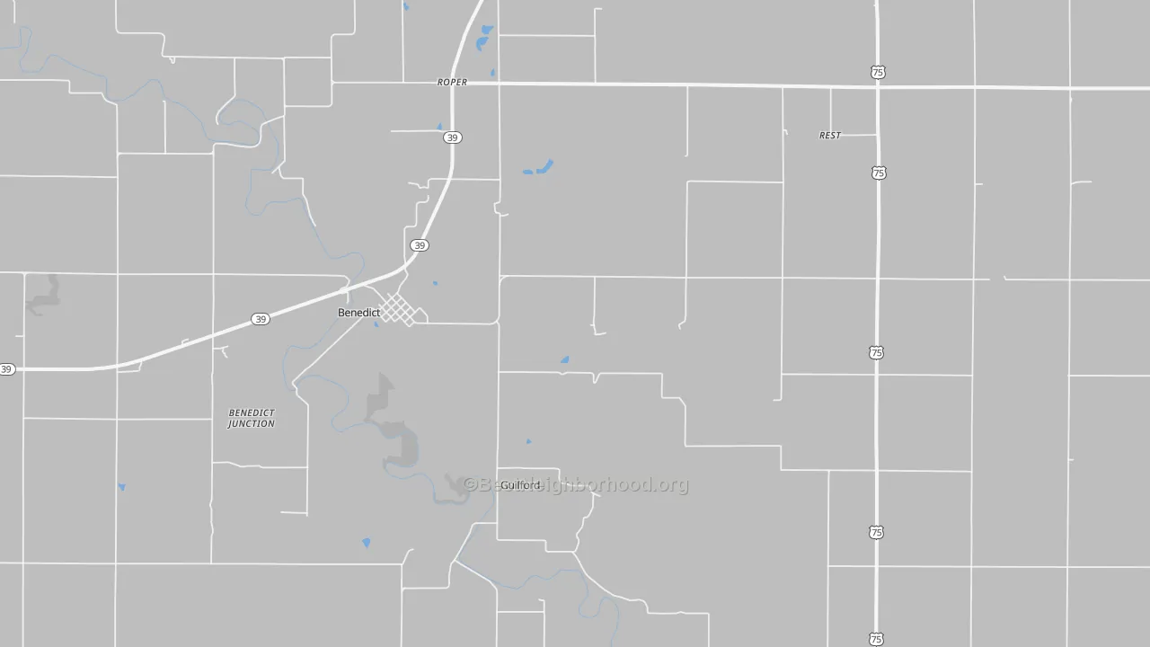 Transit Grade map of Benedict, KS