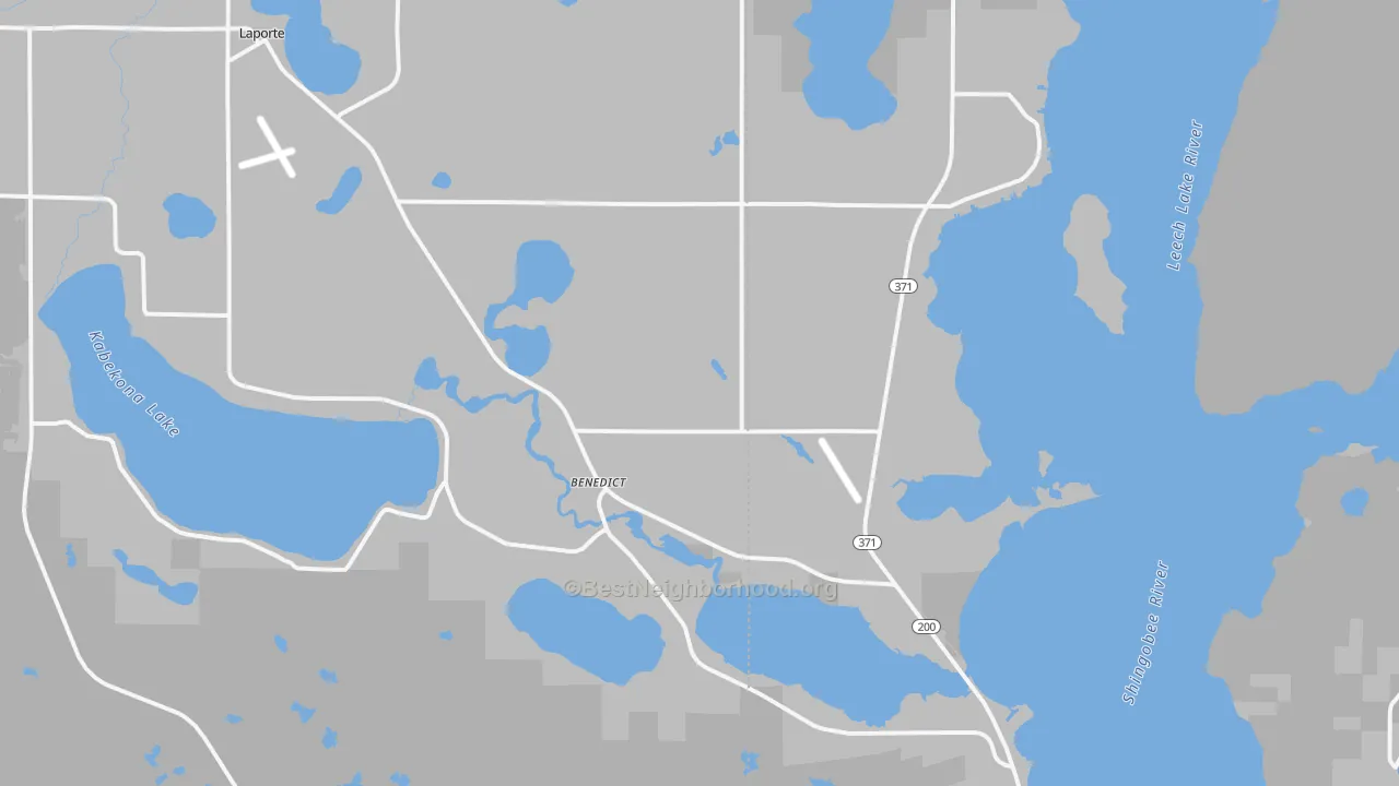 Transit Grade map of Benedict, MN