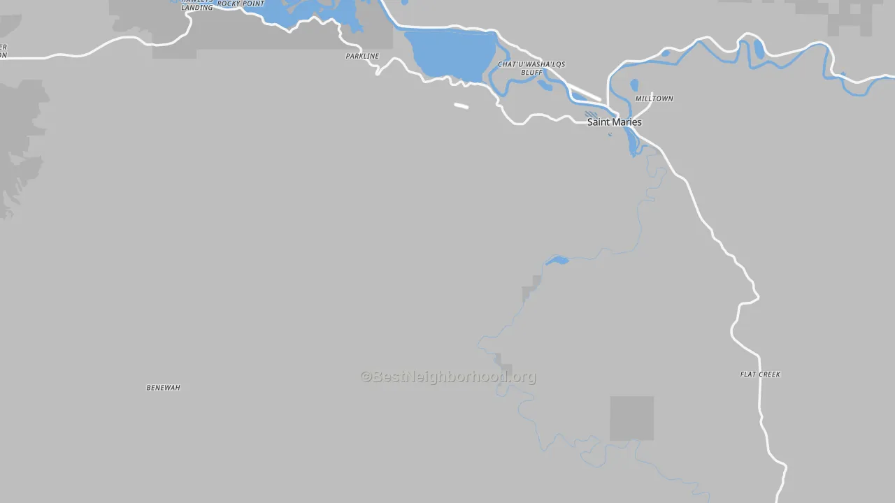 Transit Grade map of Benewah County, ID