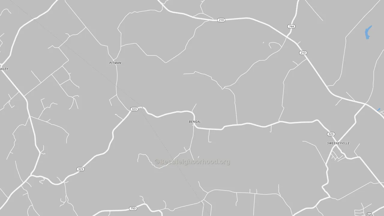Transit Grade map of Bengal, KY