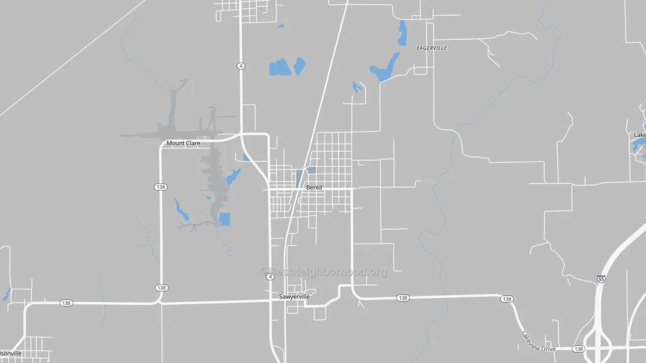 Transit Grade map of Benld, IL