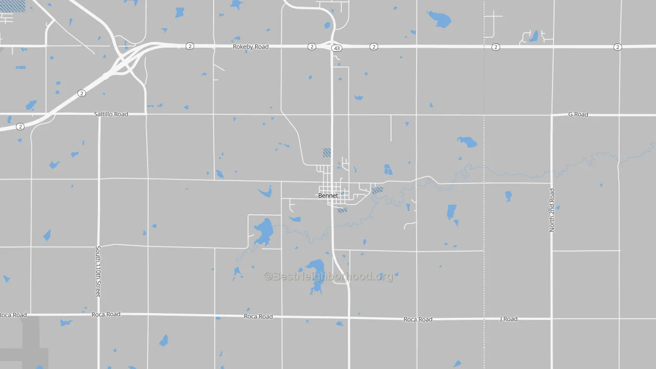 Transit Grade map of Bennet, NE