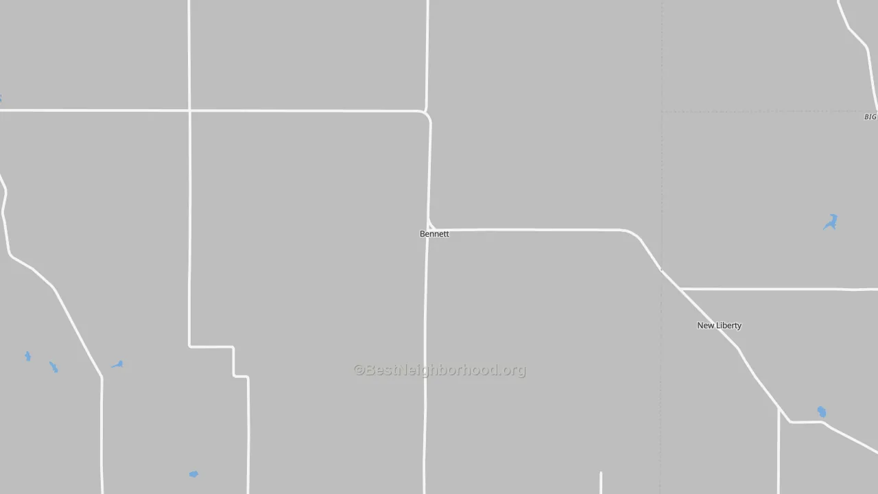 Transit Grade map of Bennett, IA