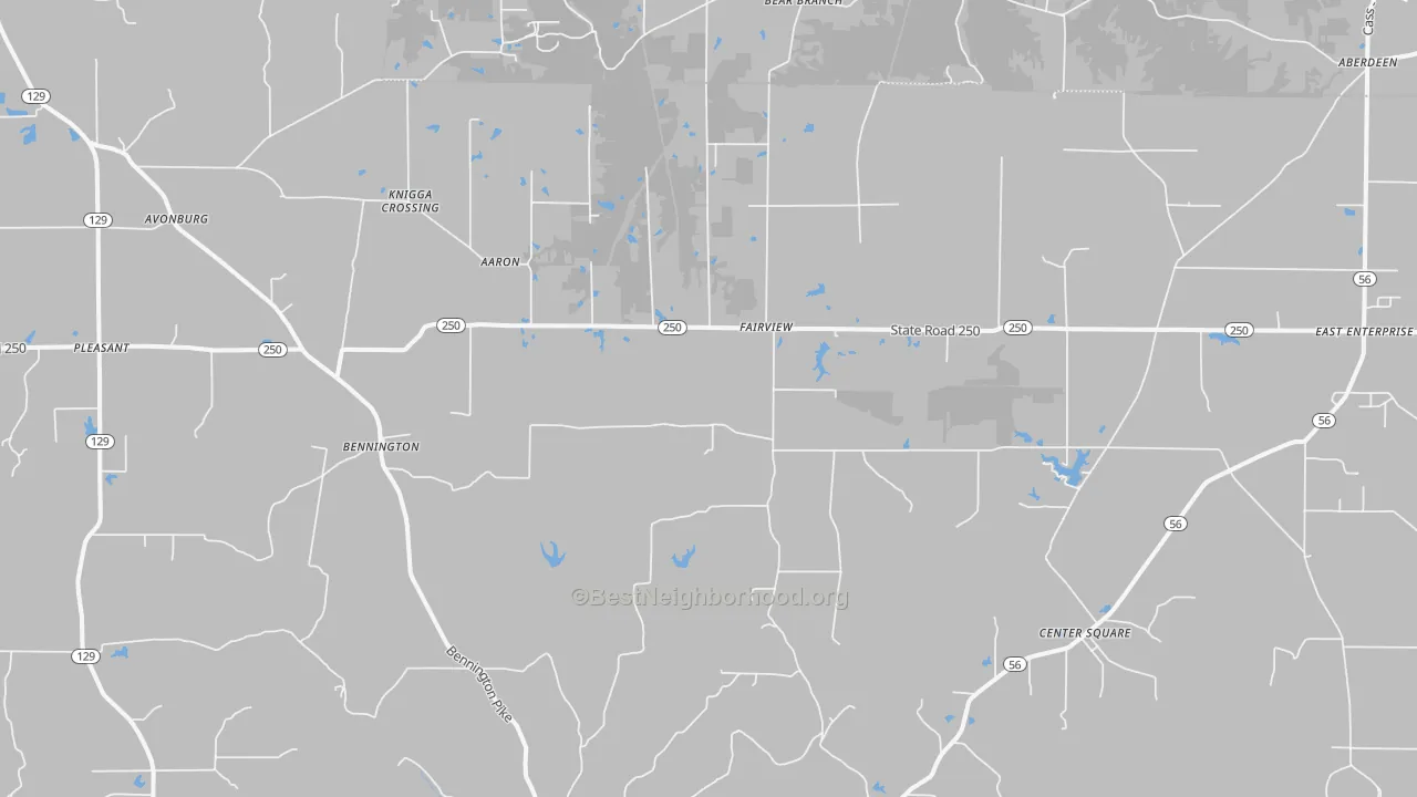 Transit Grade map of Bennington, IN