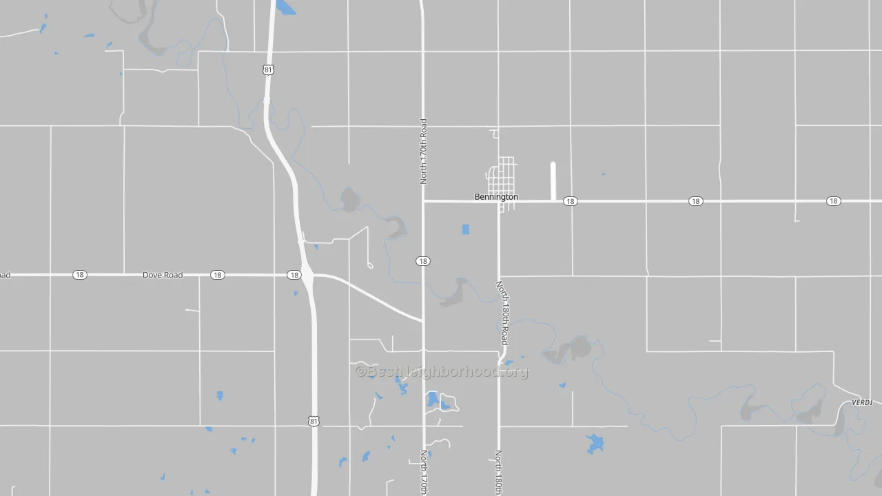 Transit Grade map of Bennington, KS