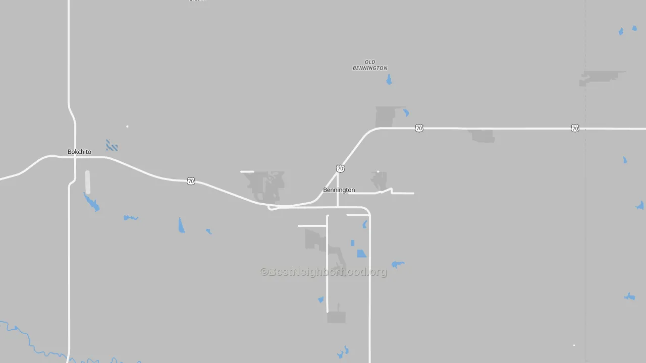 Transit Grade map of Bennington, OK