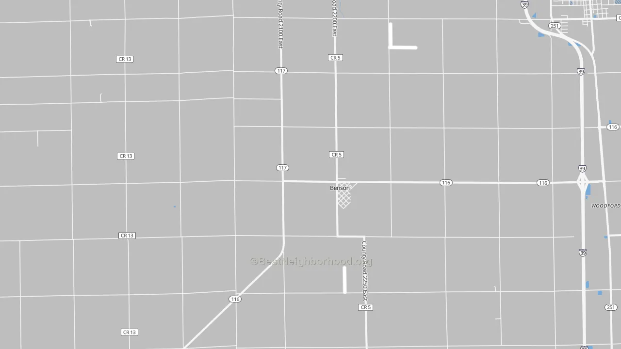 Transit Grade map of Benson, IL