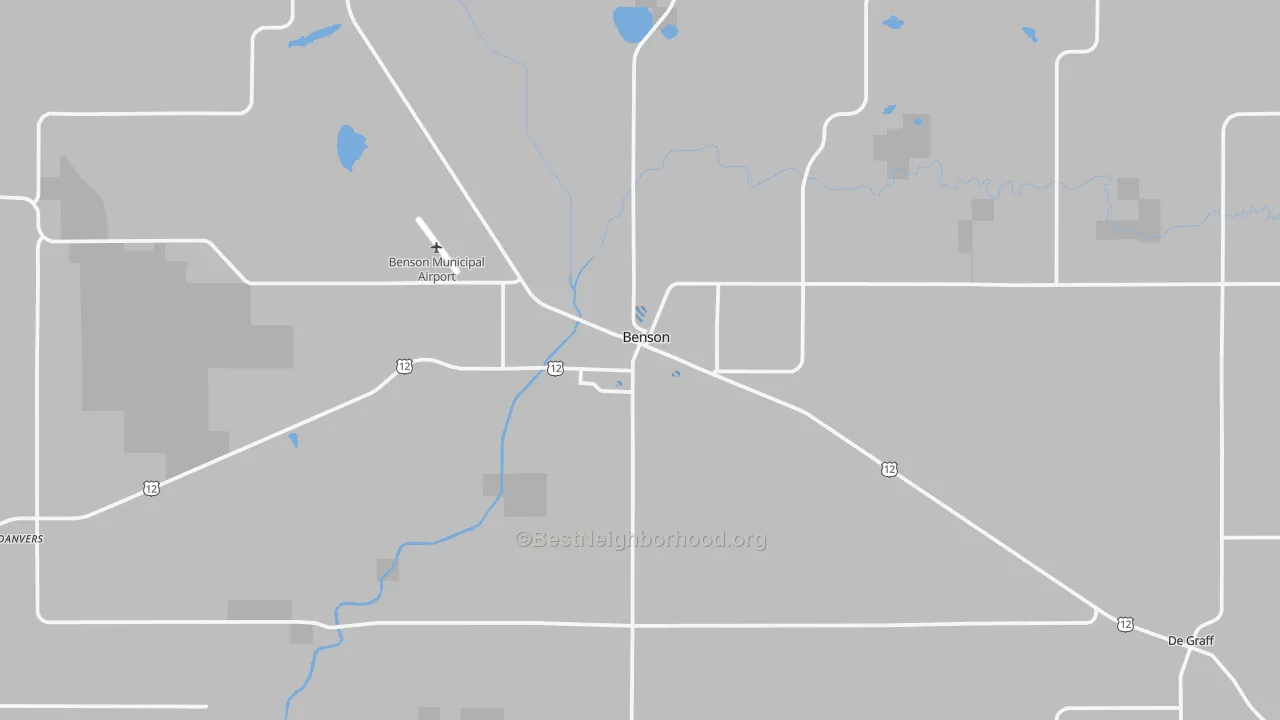 Transit Grade map of Benson, MN