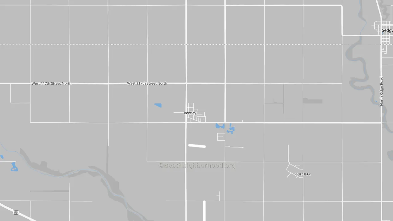 Transit Grade map of Bentley, KS