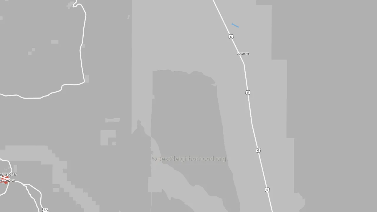 Transit Grade map of Benton, CA