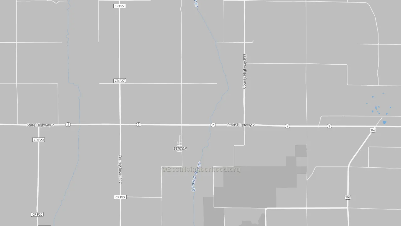 Transit Grade map of Benton, IA