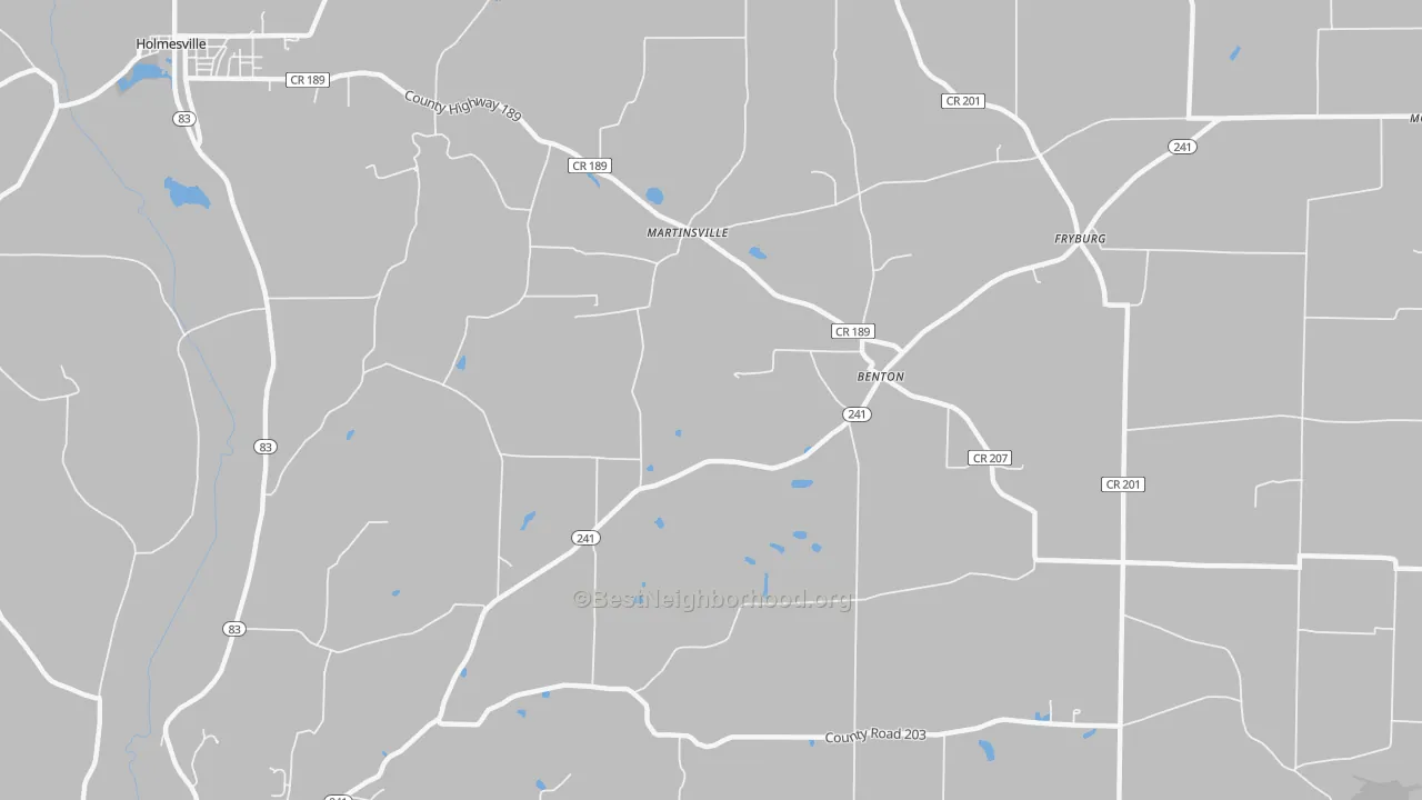 Transit Grade map of Benton, OH