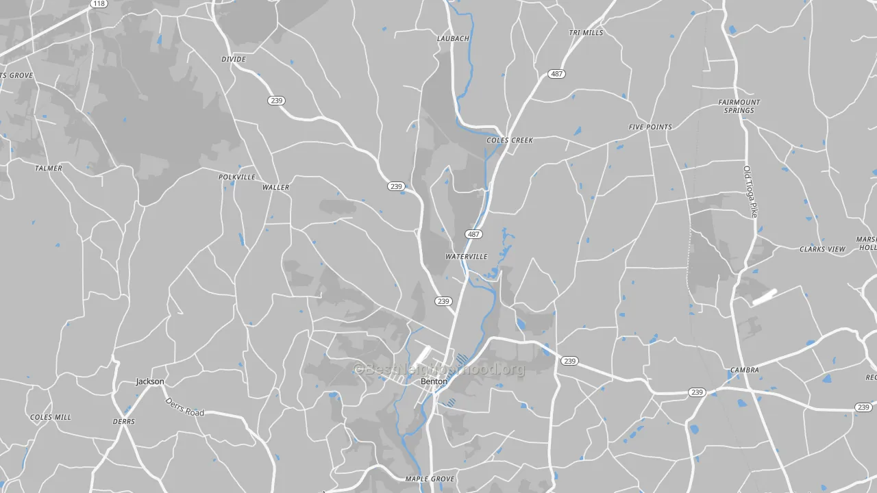 Transit Grade map of Benton, PA