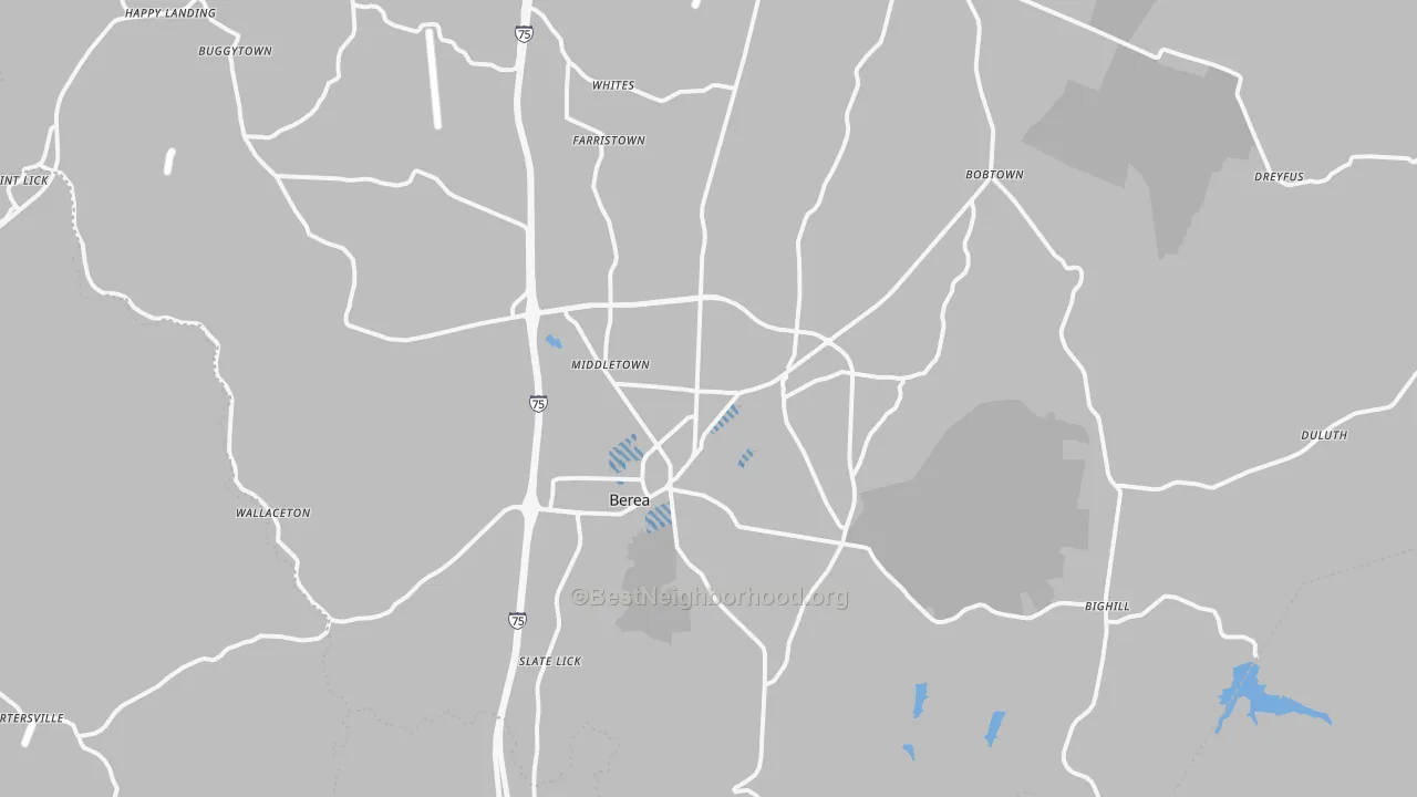 Transit Grade map of Berea, KY