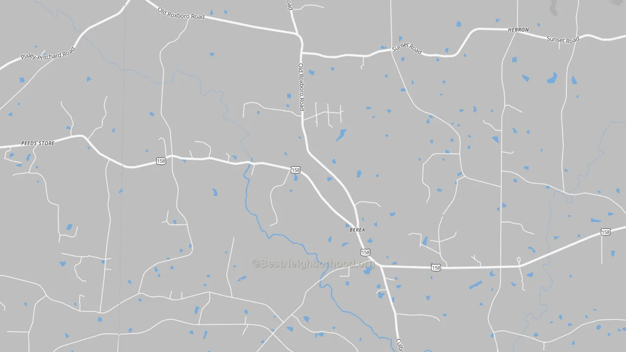 Transit Grade map of Berea, NC