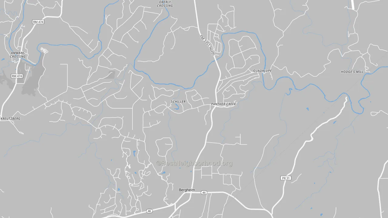 Transit Grade map of Bergheim, TX
