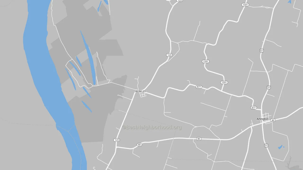 Transit Grade map of Berkley, KY