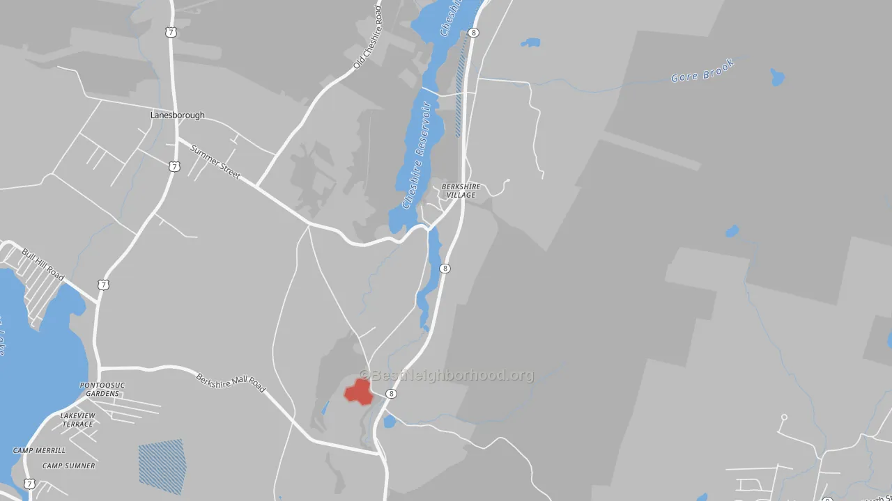 Transit Grade map of Berkshire, MA
