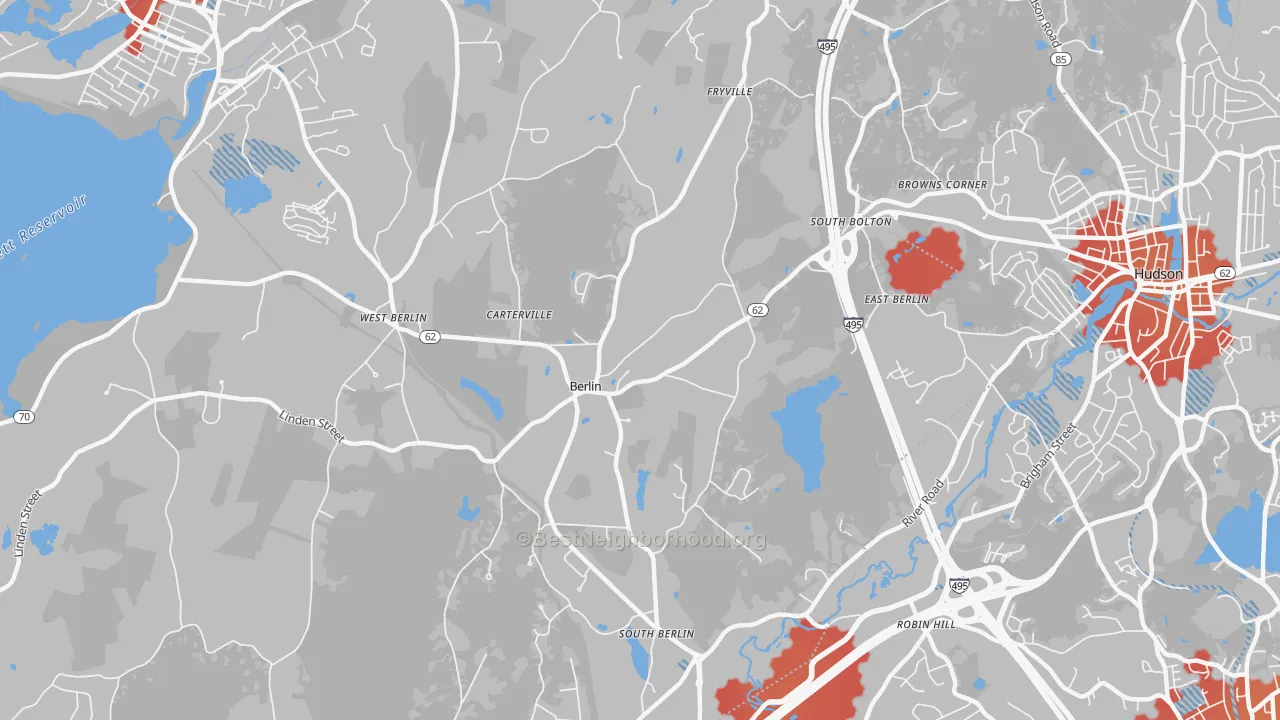 Transit Grade map of Berlin, MA