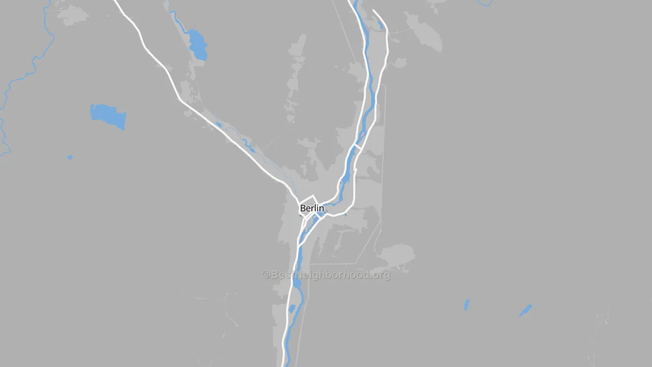 Transit Grade map of Berlin, NH