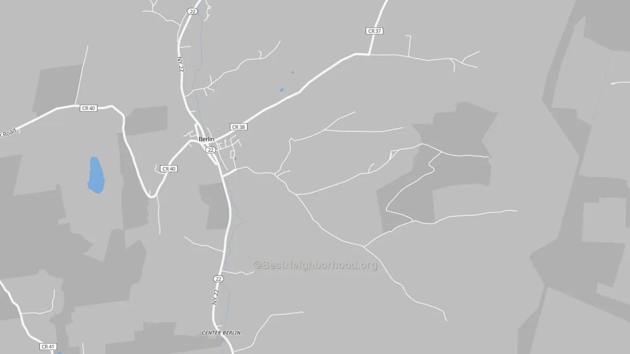 Transit Grade map of Berlin, NY