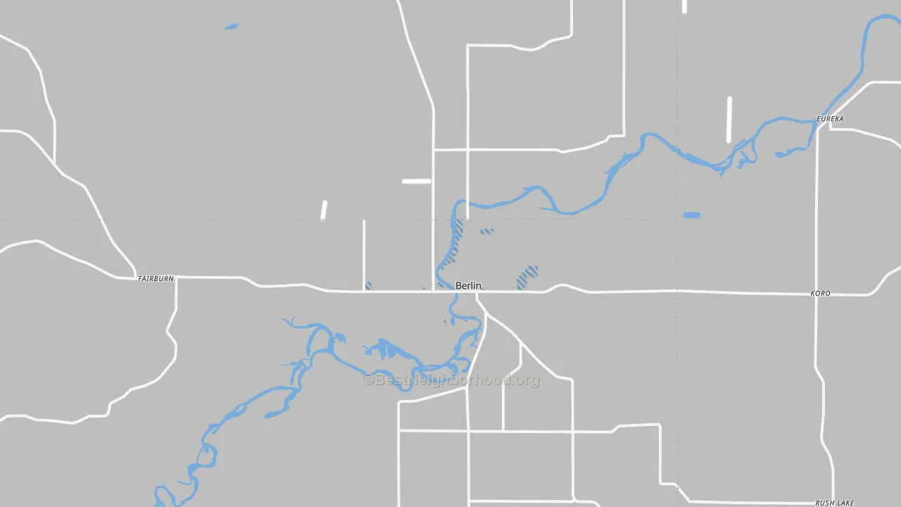 Transit Grade map of Berlin, WI