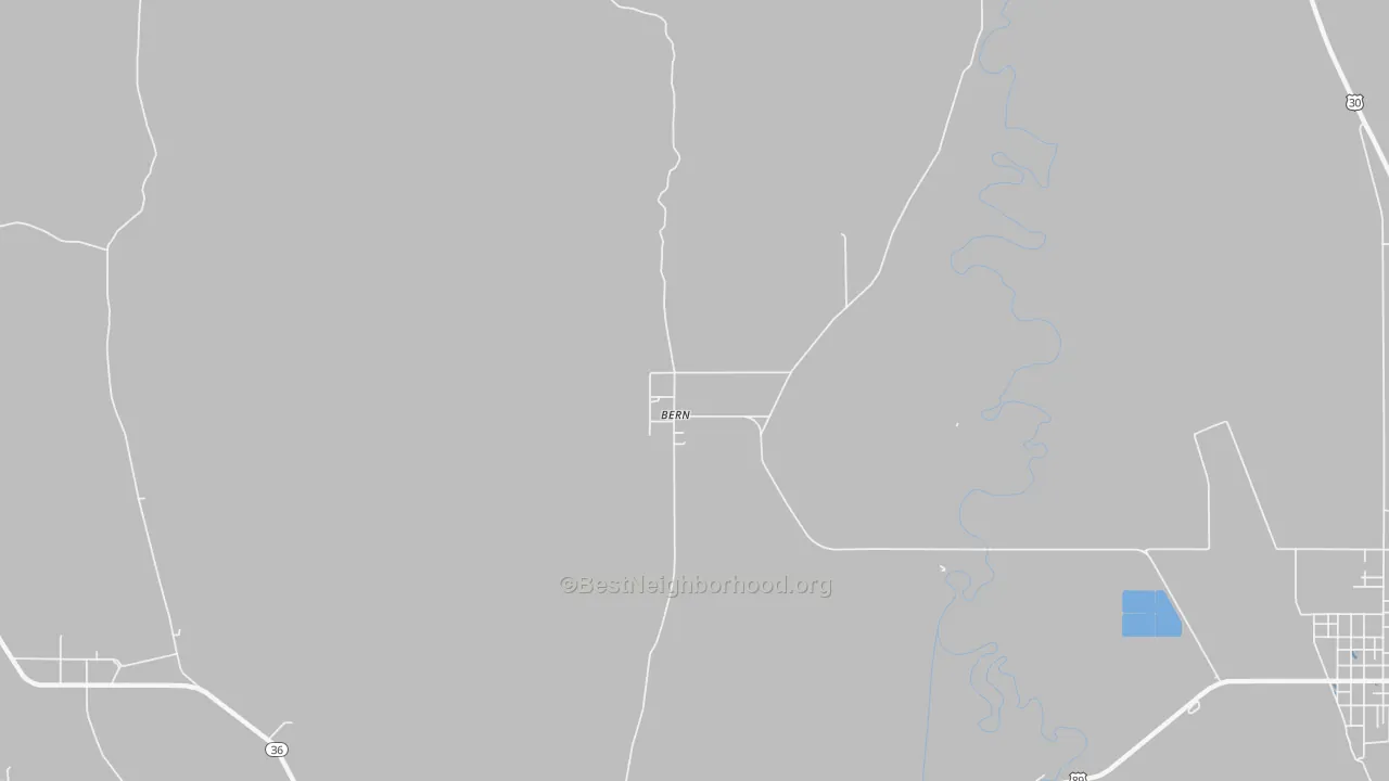 Transit Grade map of Bern, ID