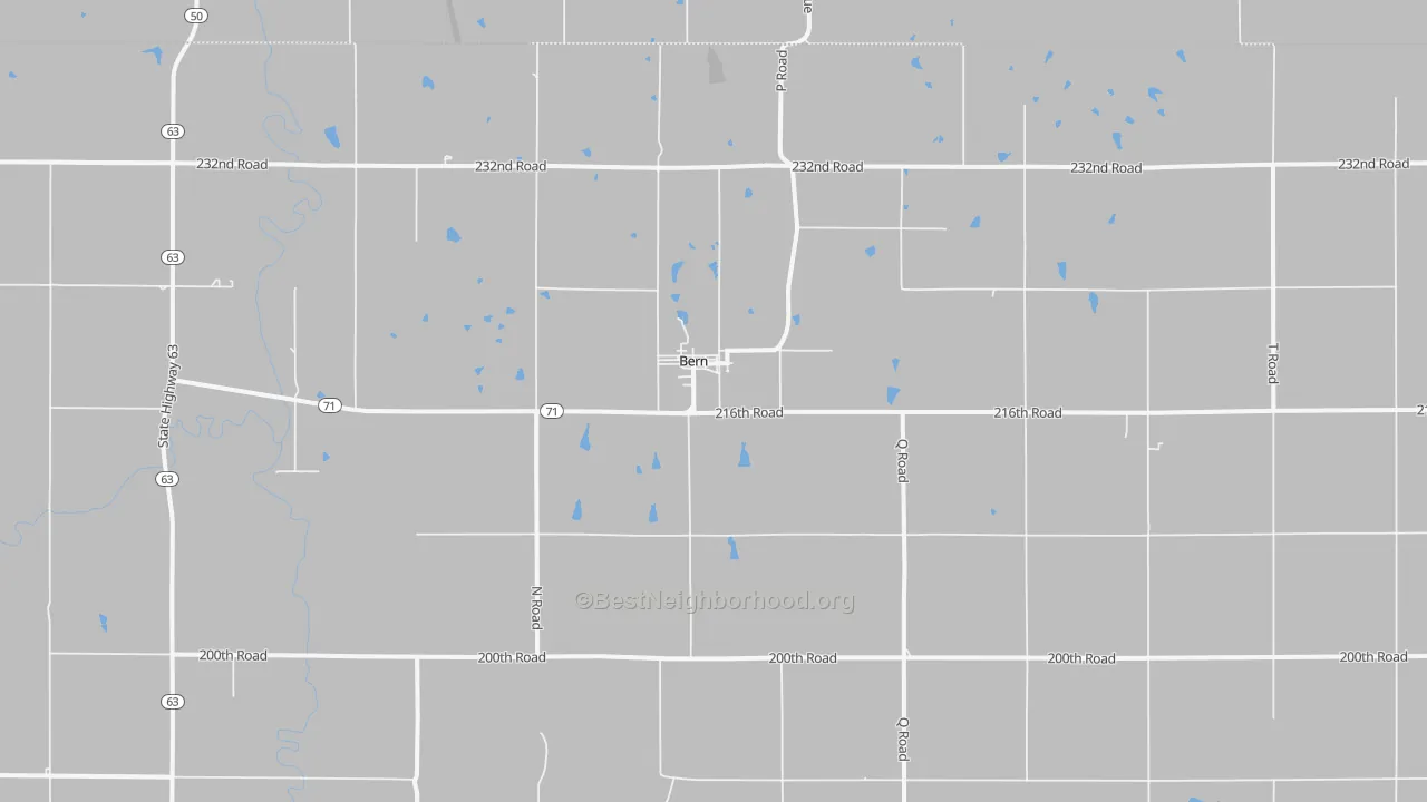 Transit Grade map of Bern, KS