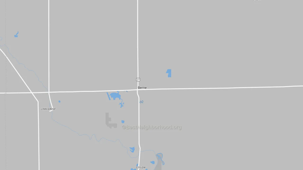 Transit Grade map of Berne, IN