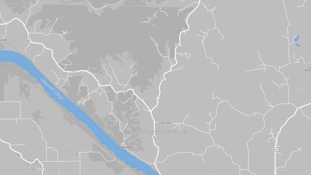 Transit Grade map of Bernheimer, MO