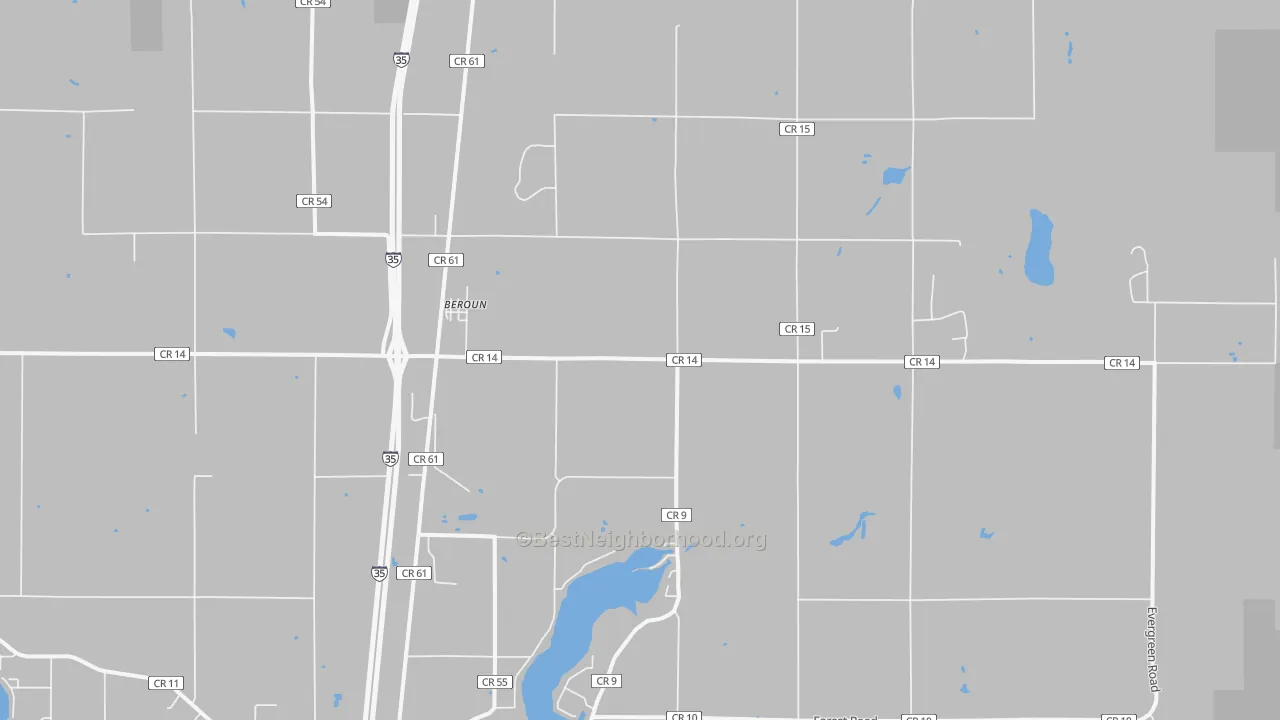 Transit Grade map of Beroun, MN
