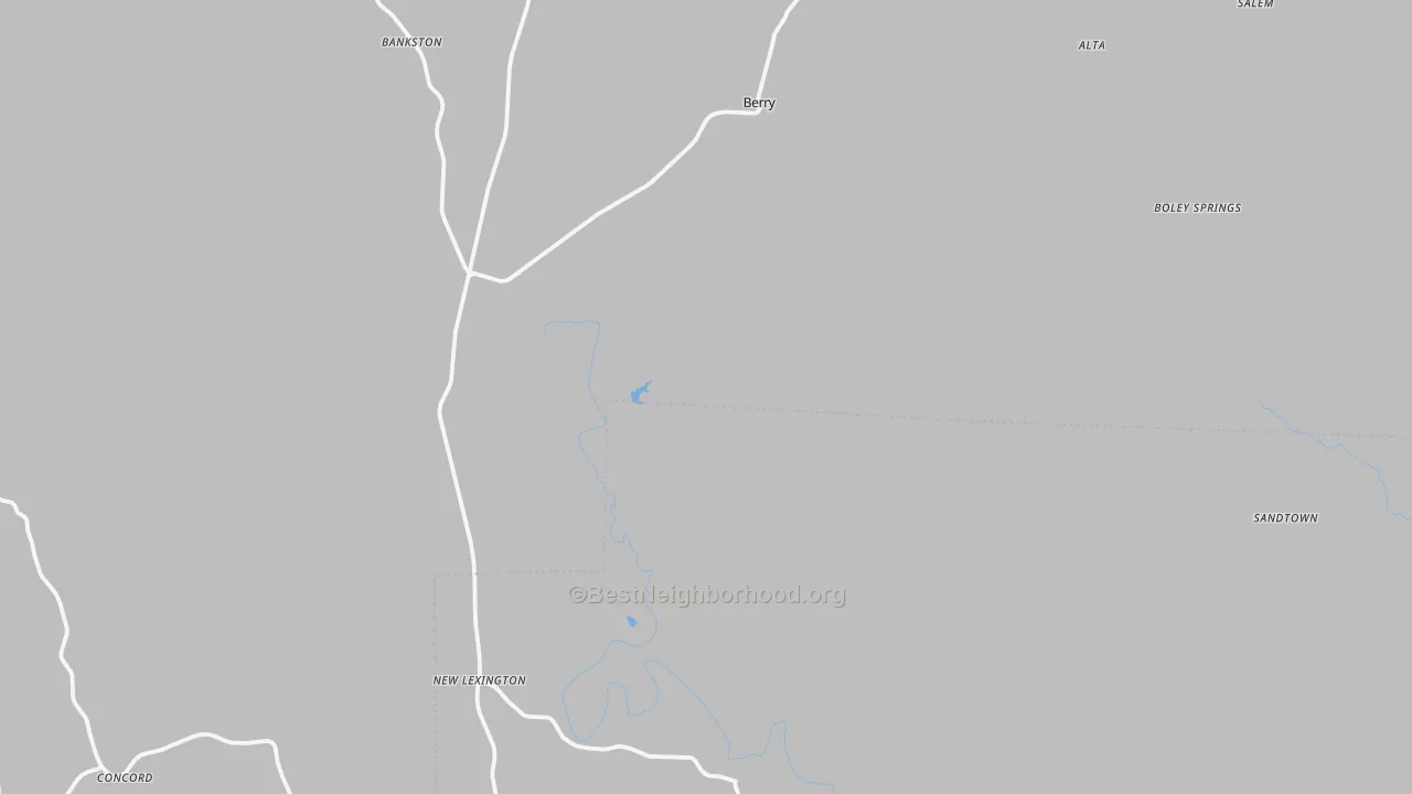Transit Grade map of Berry, AL