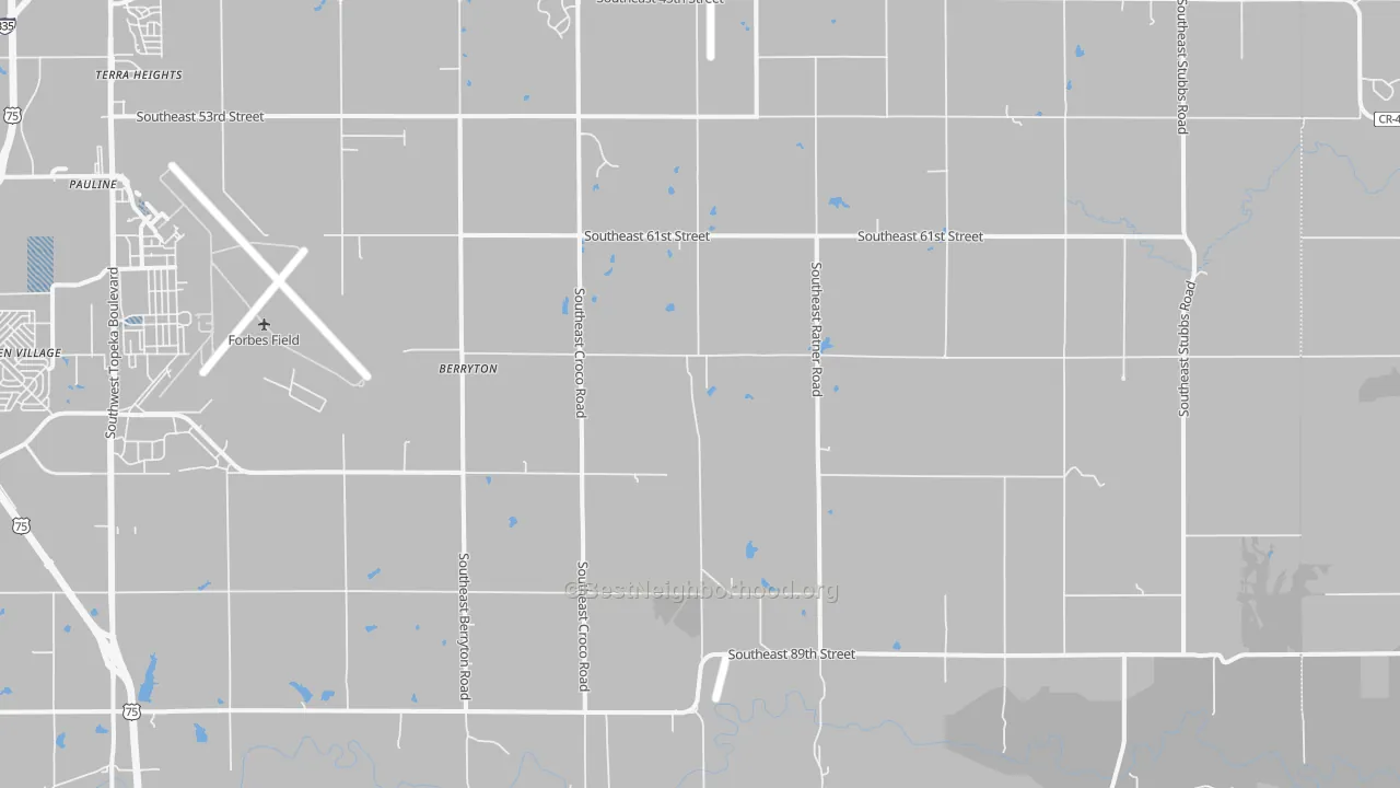 Transit Grade map of Berryton, KS