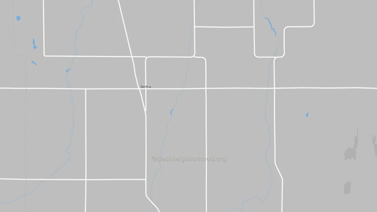 Transit Grade map of Bertha, MN