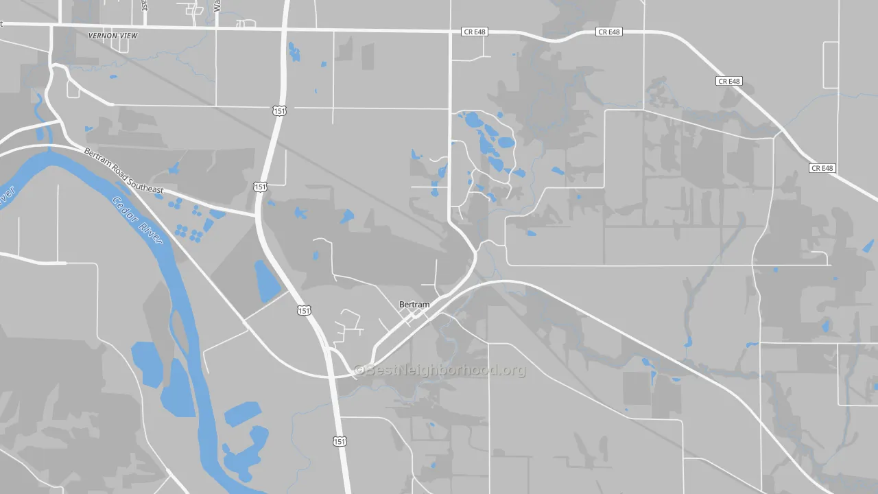 Transit Grade map of Bertram, IA