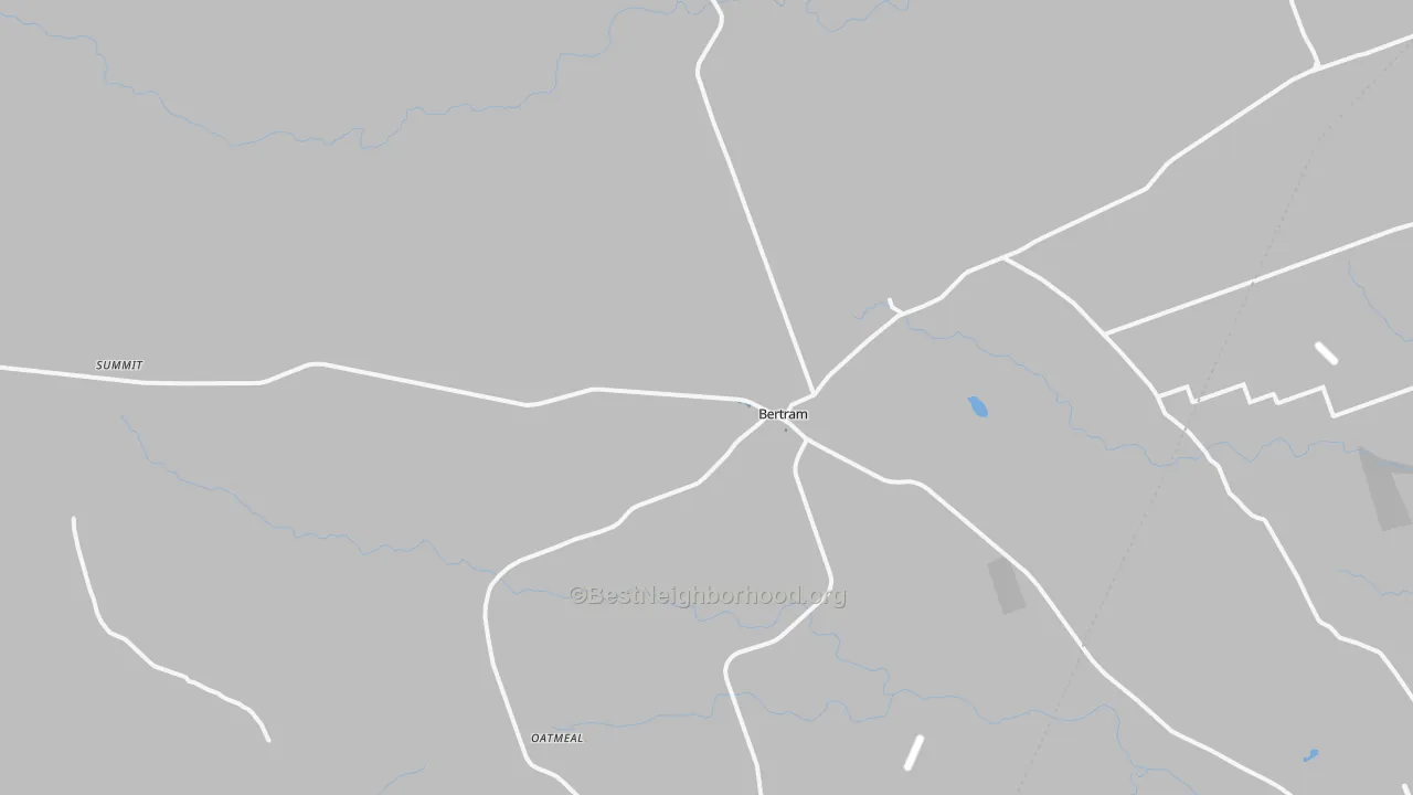 Transit Grade map of Bertram, TX
