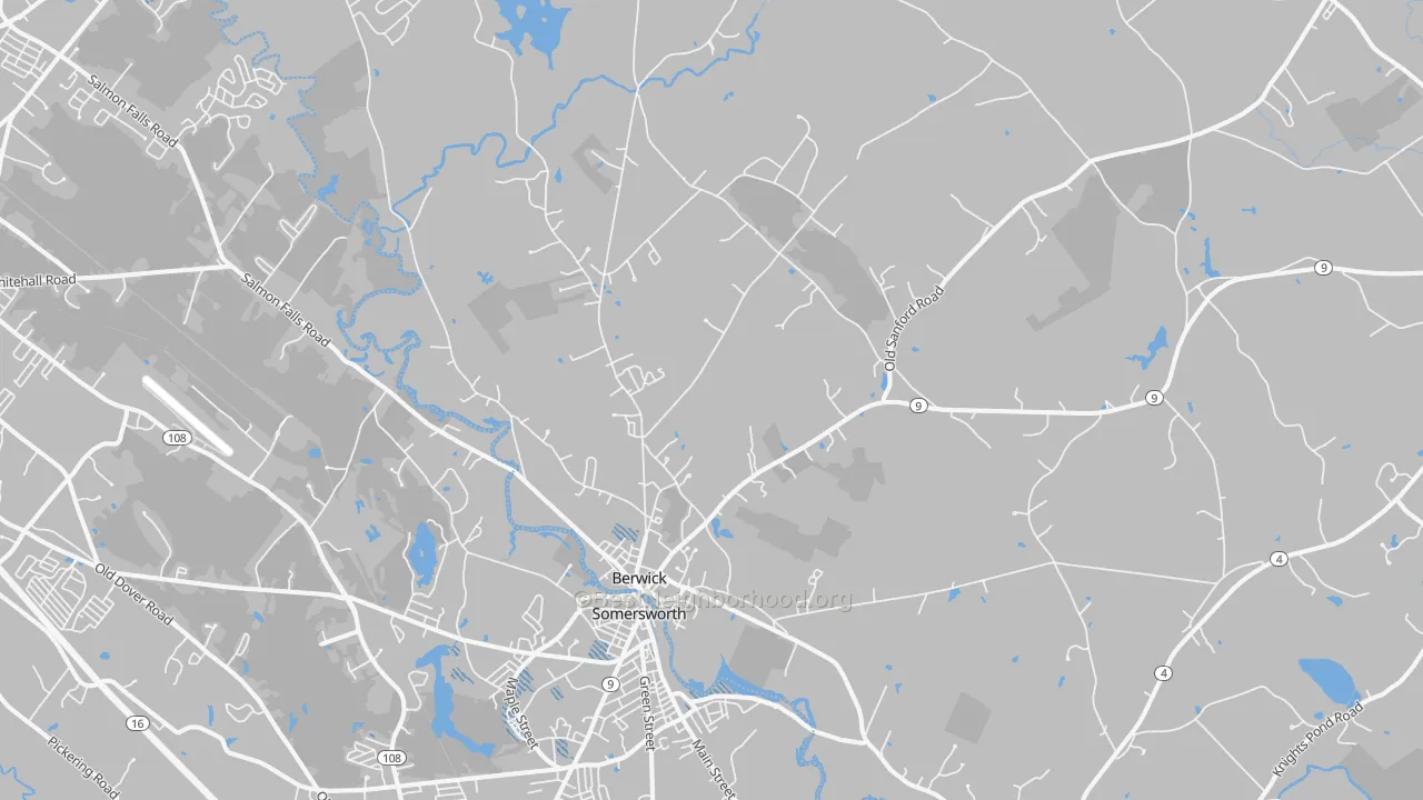 Transit Grade map of Berwick, ME