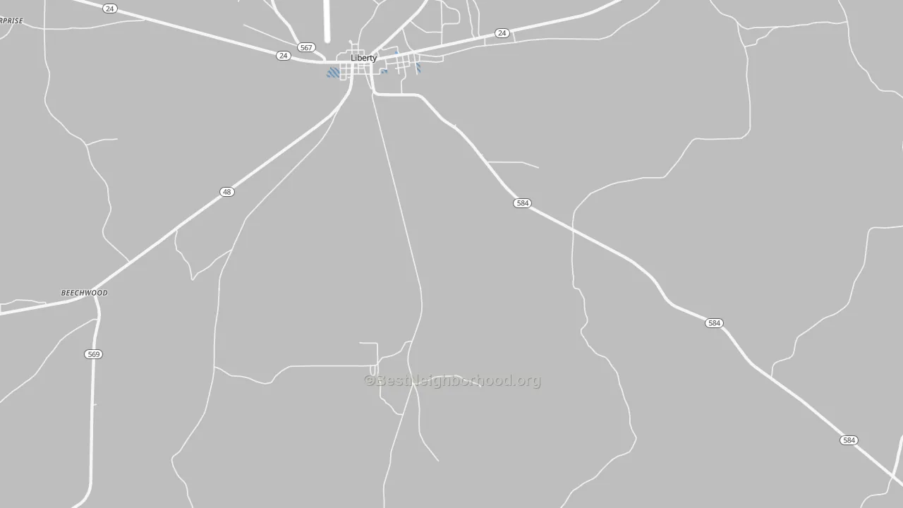 Transit Grade map of Berwick, MS