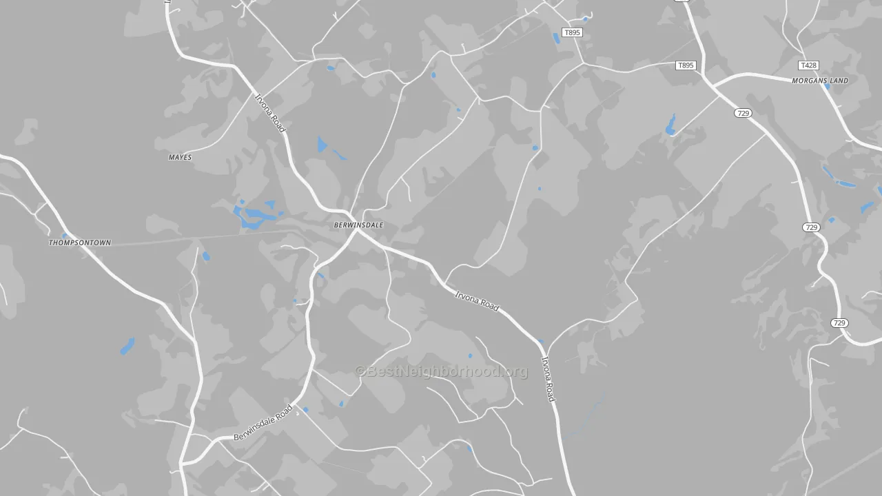 Transit Grade map of Berwinsdale, PA