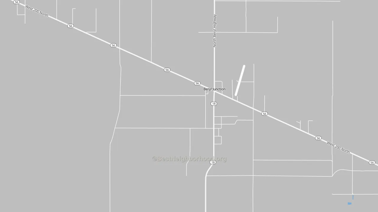 Transit Grade map of Beryl Junction, UT