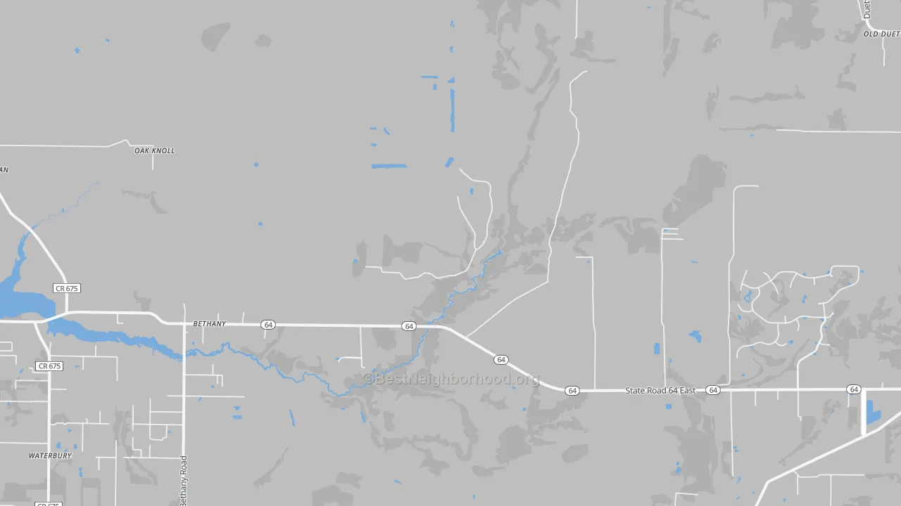 Transit Grade map of Bethany, FL