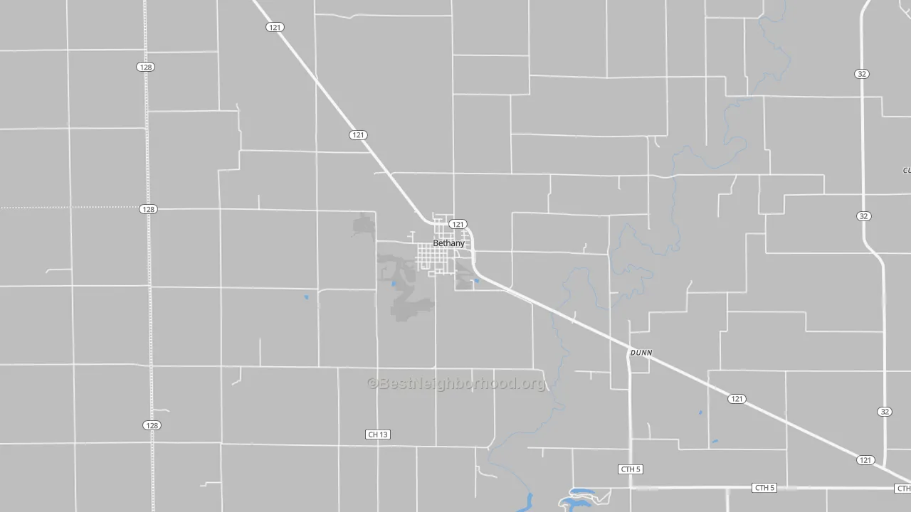 Transit Grade map of Bethany, IL